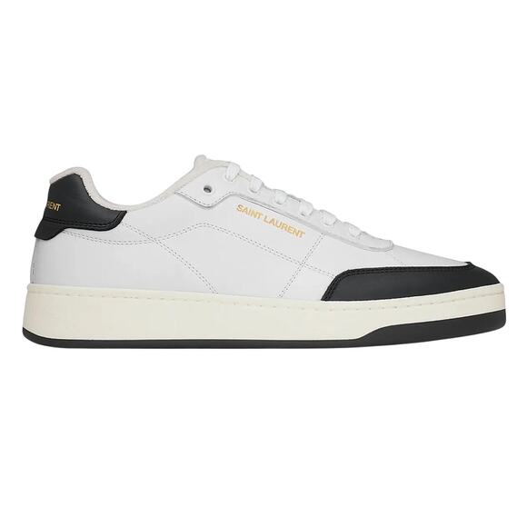 Saint Laurent NIB SL61 Smooth Leather Sneakers in Optic White Size 41 - Picture 1 of 14